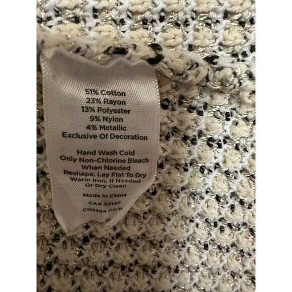 Talbots jacquard sweater jacket size M - Picture 7 of 12